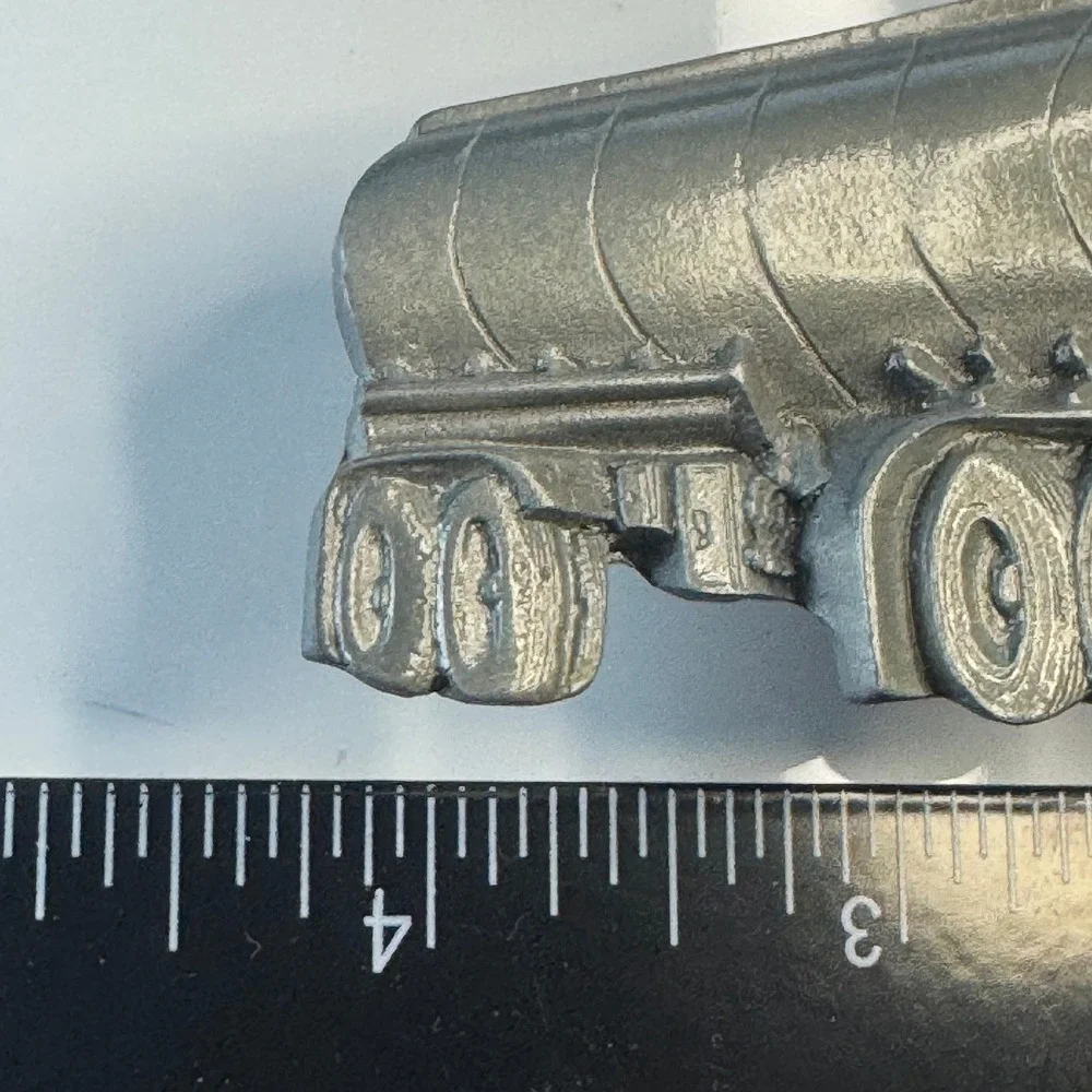 Tanker Truck Belt Buckle Pewter Tone Metal Made in Mexico‎ Reissue